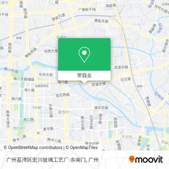 广州荔湾区宏川玻璃工艺厂-东南门地图