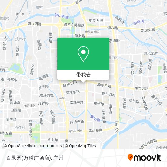 百果园(万科广场店)地图