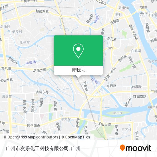 广州市友乐化工科技有限公司地图