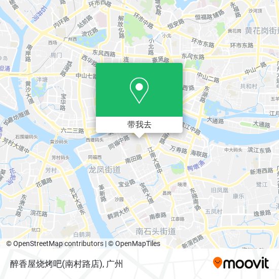 醉香屋烧烤吧(南村路店)地图