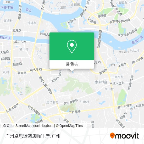 广州卓思道酒店咖啡厅地图