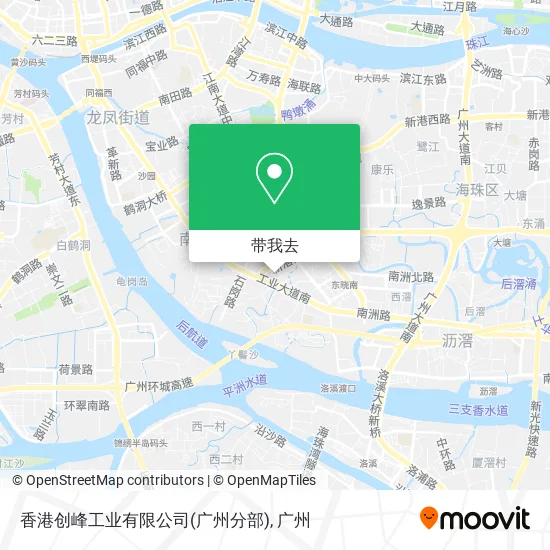 香港创峰工业有限公司(广州分部)地图
