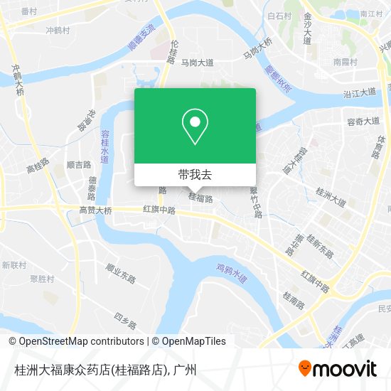 桂洲大福康众药店(桂福路店)地图