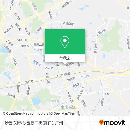 沙园东街/沙园新二街(路口)地图
