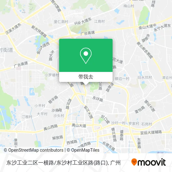 东沙工业二区一横路/东沙村工业区路(路口)地图