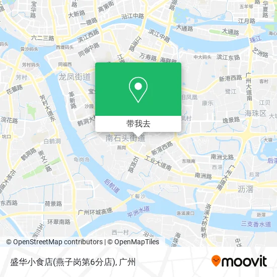 盛华小食店(燕子岗第6分店)地图