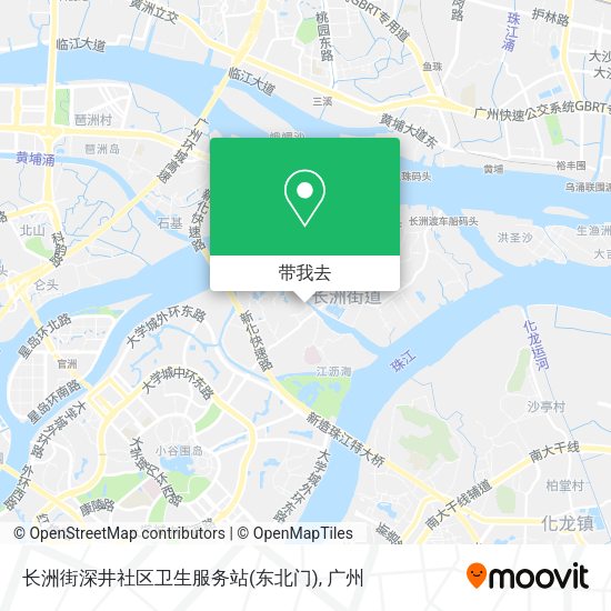 长洲街深井社区卫生服务站(东北门)地图