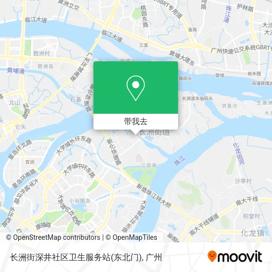 长洲街深井社区卫生服务站(东北门)地图