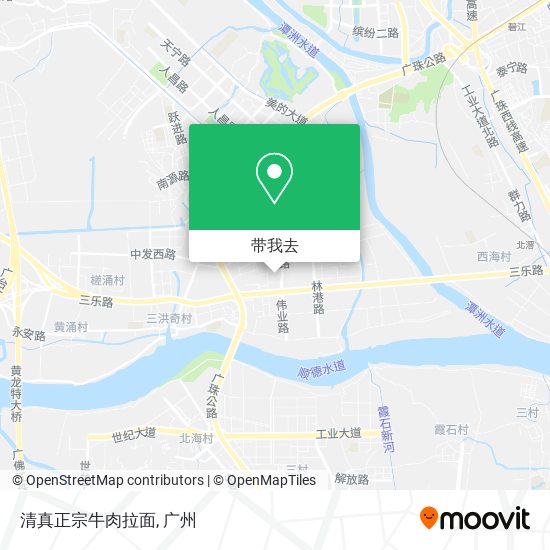 清真正宗牛肉拉面地图
