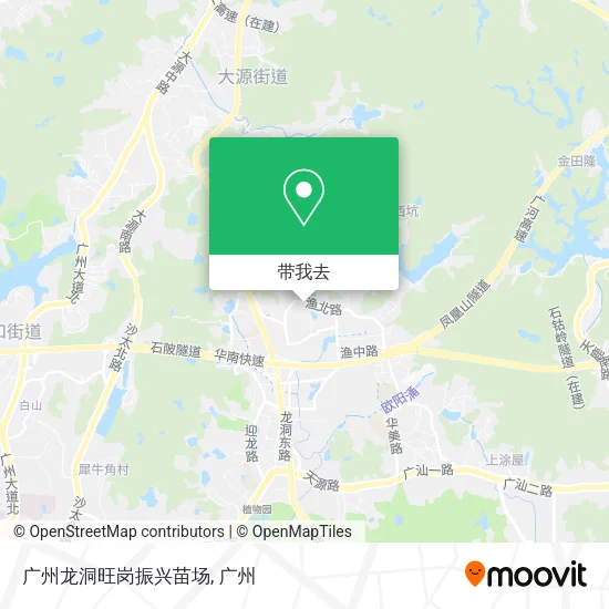 广州龙洞旺岗振兴苗场地图