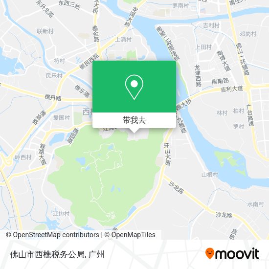 佛山市西樵税务公局地图