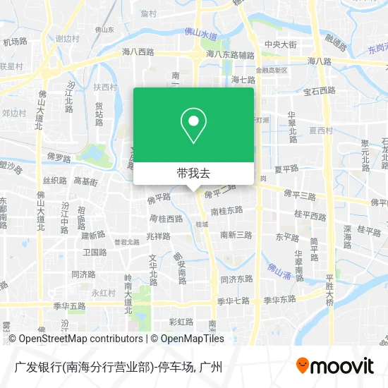 广发银行(南海分行营业部)-停车场地图