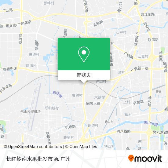 长红岭南水果批发市场地图