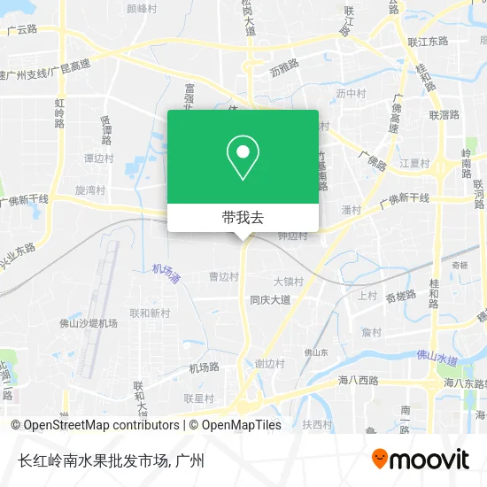 长红岭南水果批发市场地图