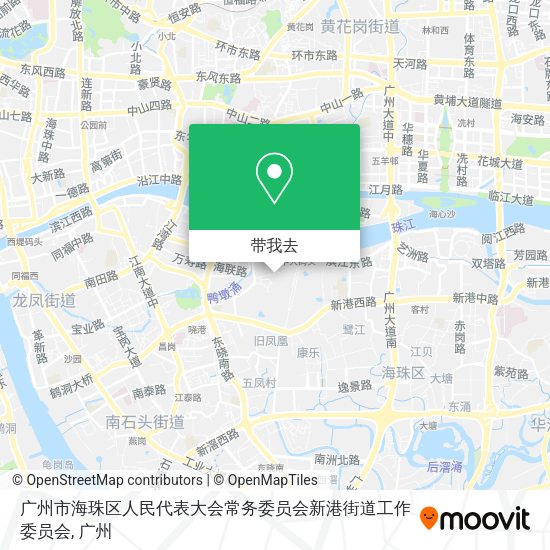 广州市海珠区人民代表大会常务委员会新港街道工作委员会地图