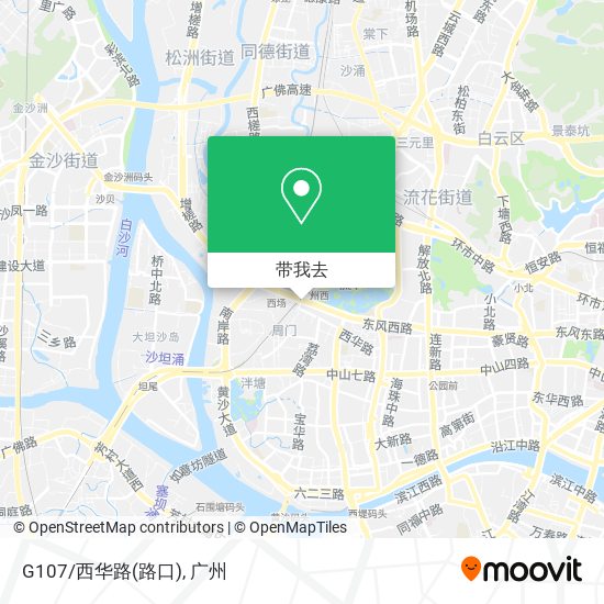 G107/西华路(路口)地图