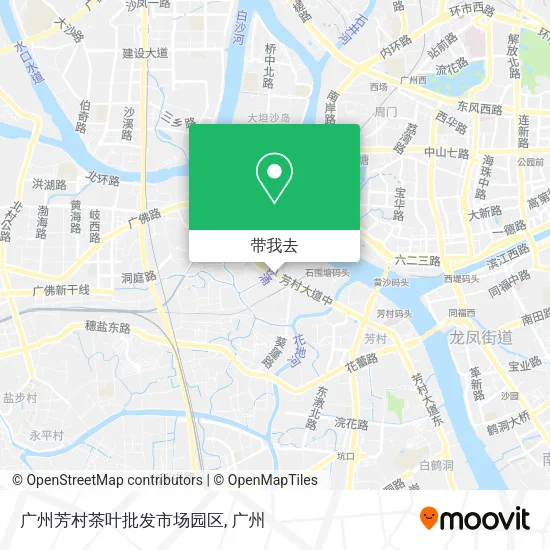 广州芳村茶叶批发市场园区地图