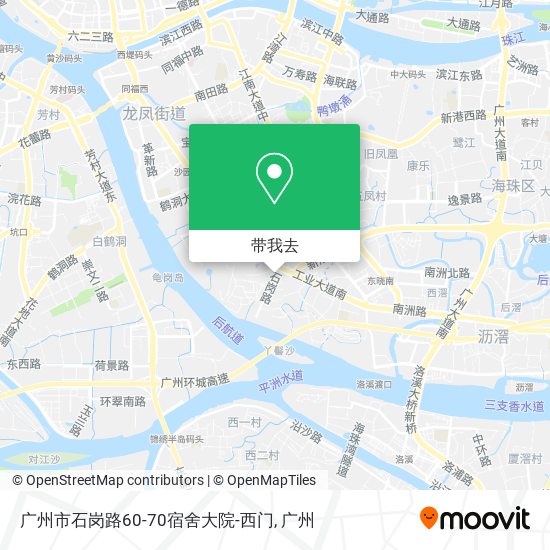 广州市石岗路60-70宿舍大院-西门地图