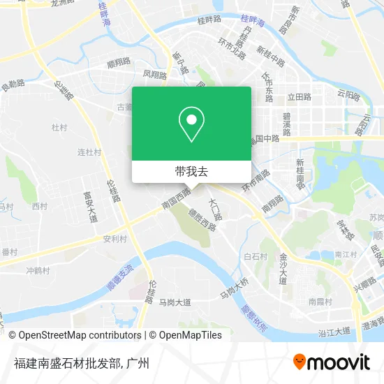 福建南盛石材批发部地图