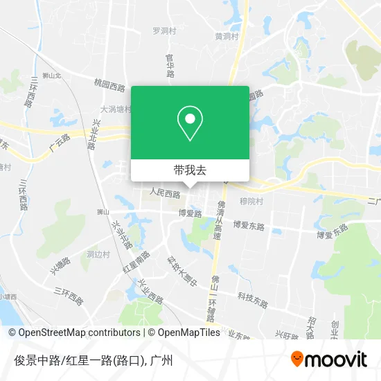 俊景中路/红星一路(路口)地图