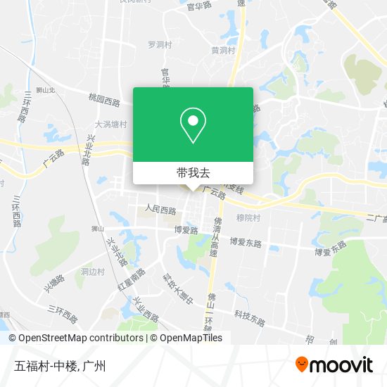 五福村-中楼地图