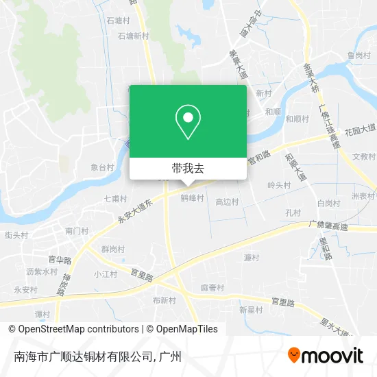 南海市广顺达铜材有限公司地图