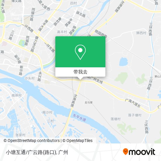 小塘互通/广云路(路口)地图
