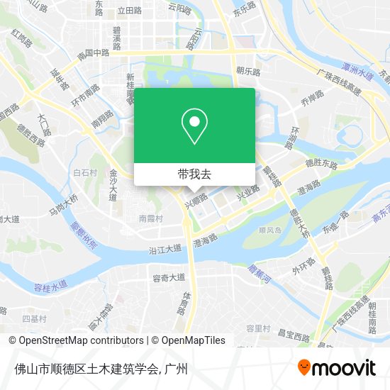 佛山市顺德区土木建筑学会地图