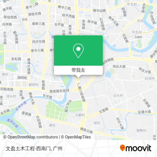 文盈土木工程-西南门地图
