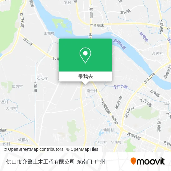 佛山市允盈土木工程有限公司-东南门地图