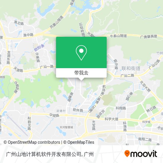 广州山地计算机软件开发有限公司地图