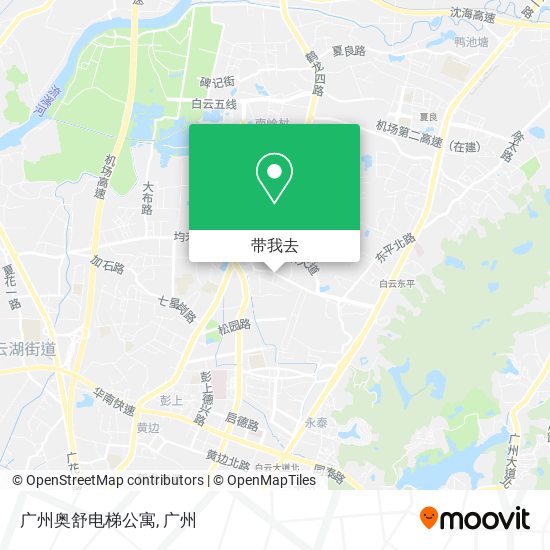 广州奥舒电梯公寓地图