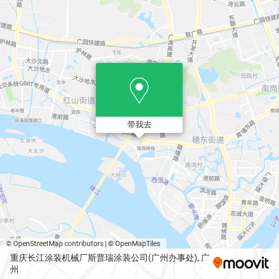 重庆长江涂装机械厂斯普瑞涂装公司(广州办事处)地图