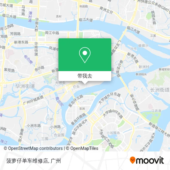 菠萝仔单车维修店地图