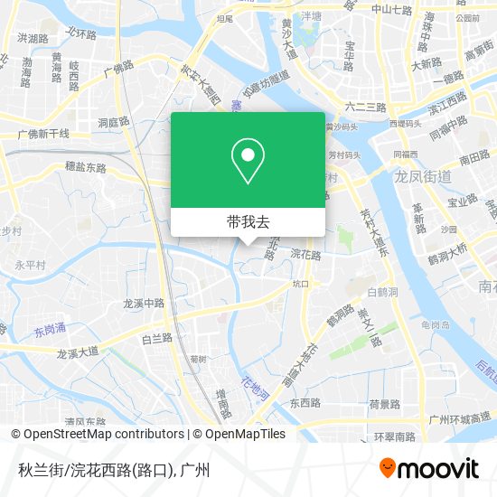 秋兰街/浣花西路(路口)地图