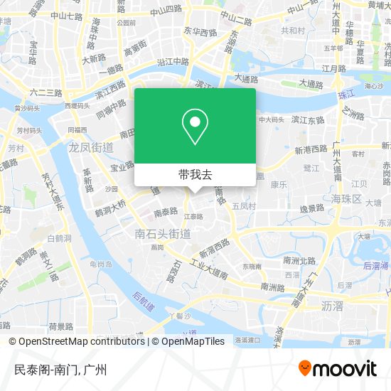 民泰阁-南门地图