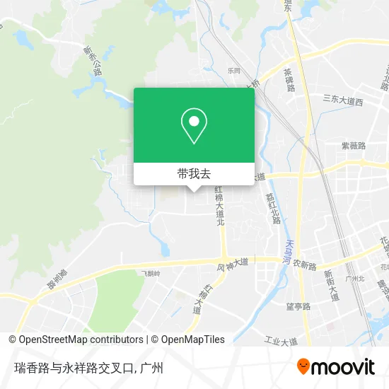 瑞香路与永祥路交叉口地图