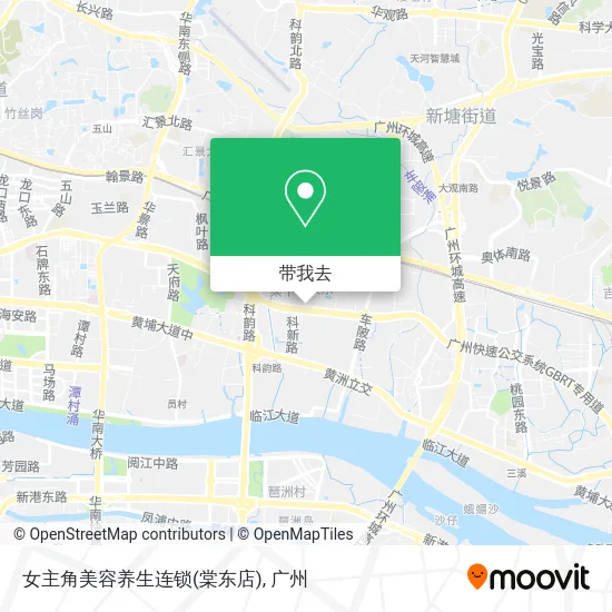 女主角美容养生连锁(棠东店)地图