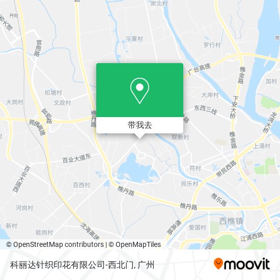 科丽达针织印花有限公司-西北门地图