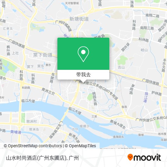 山水时尚酒店(广州东圃店)地图
