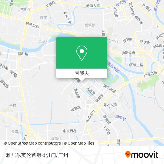 雅居乐英伦首府-北1门地图
