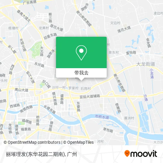 丽璀理发(东华花园二期南)地图