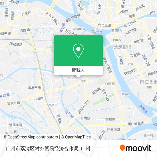 广州市荔湾区对外贸易经济合作局地图