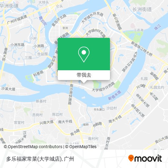 多乐福家常菜(大学城店)地图