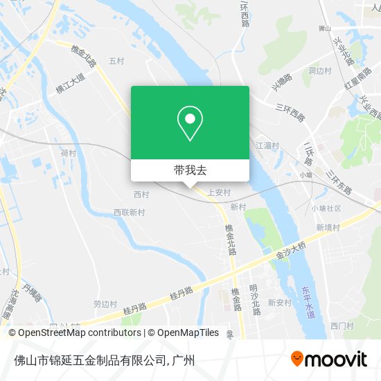 佛山市锦延五金制品有限公司地图