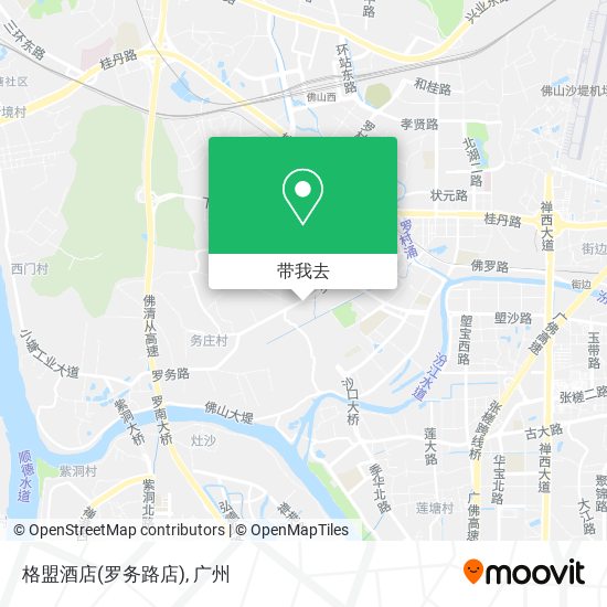 格盟酒店(罗务路店)地图