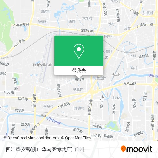 四叶草公寓(佛山华南医博城店)地图
