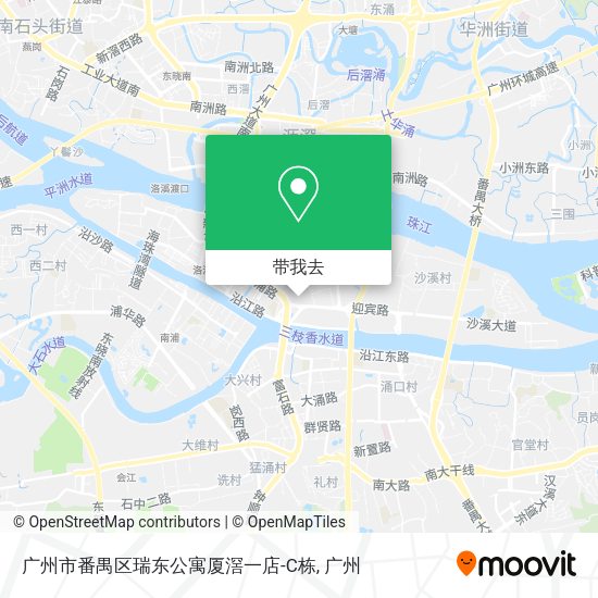 广州市番禺区瑞东公寓厦滘一店-C栋地图