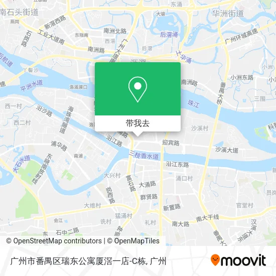 广州市番禺区瑞东公寓厦滘一店-C栋地图