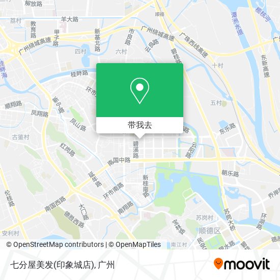 七分屋美发(印象城店)地图